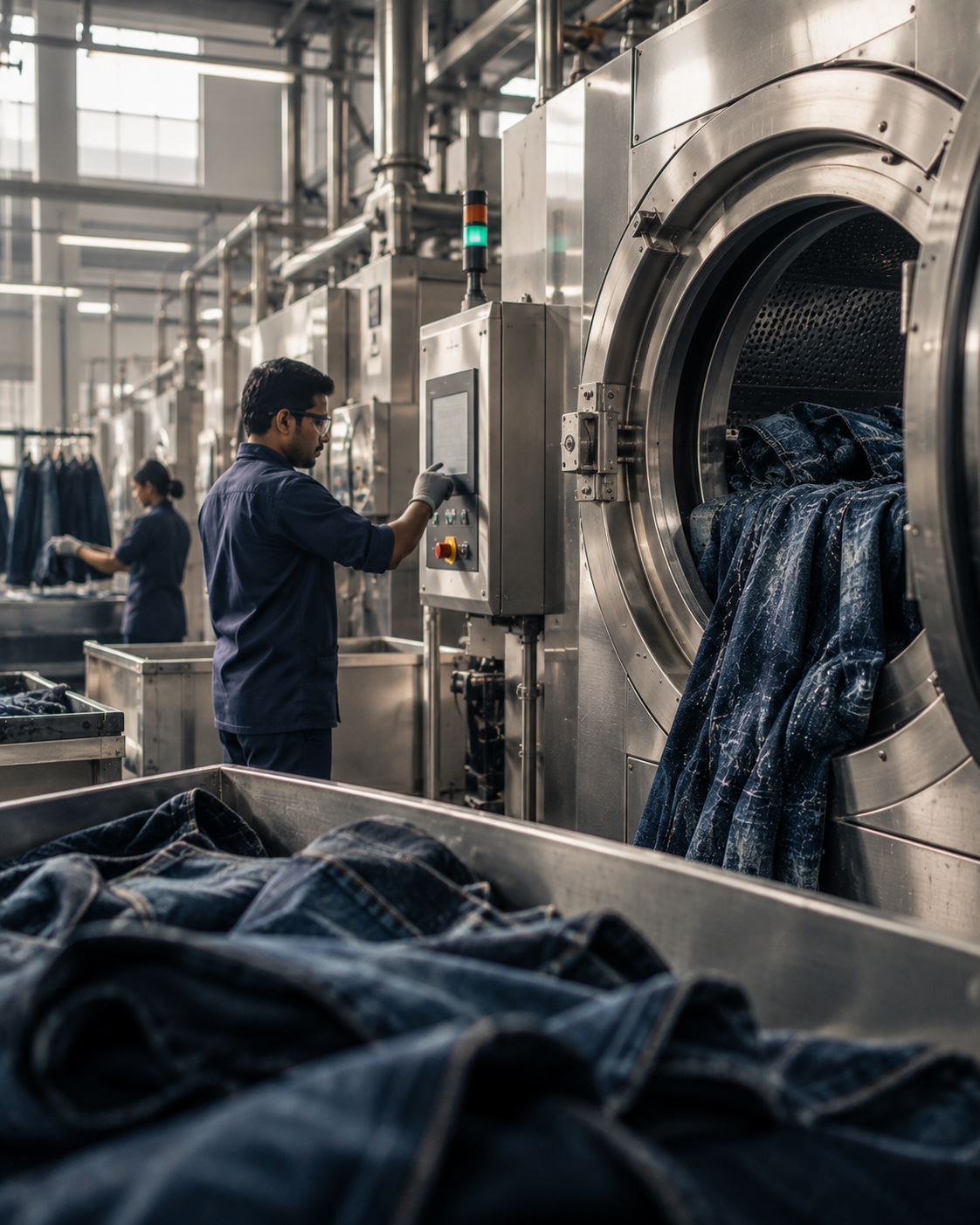 Modern denim washing and finishing