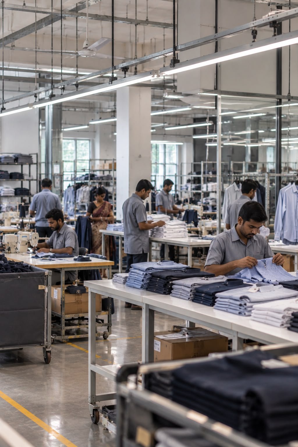 Garment manufacturing and stitching