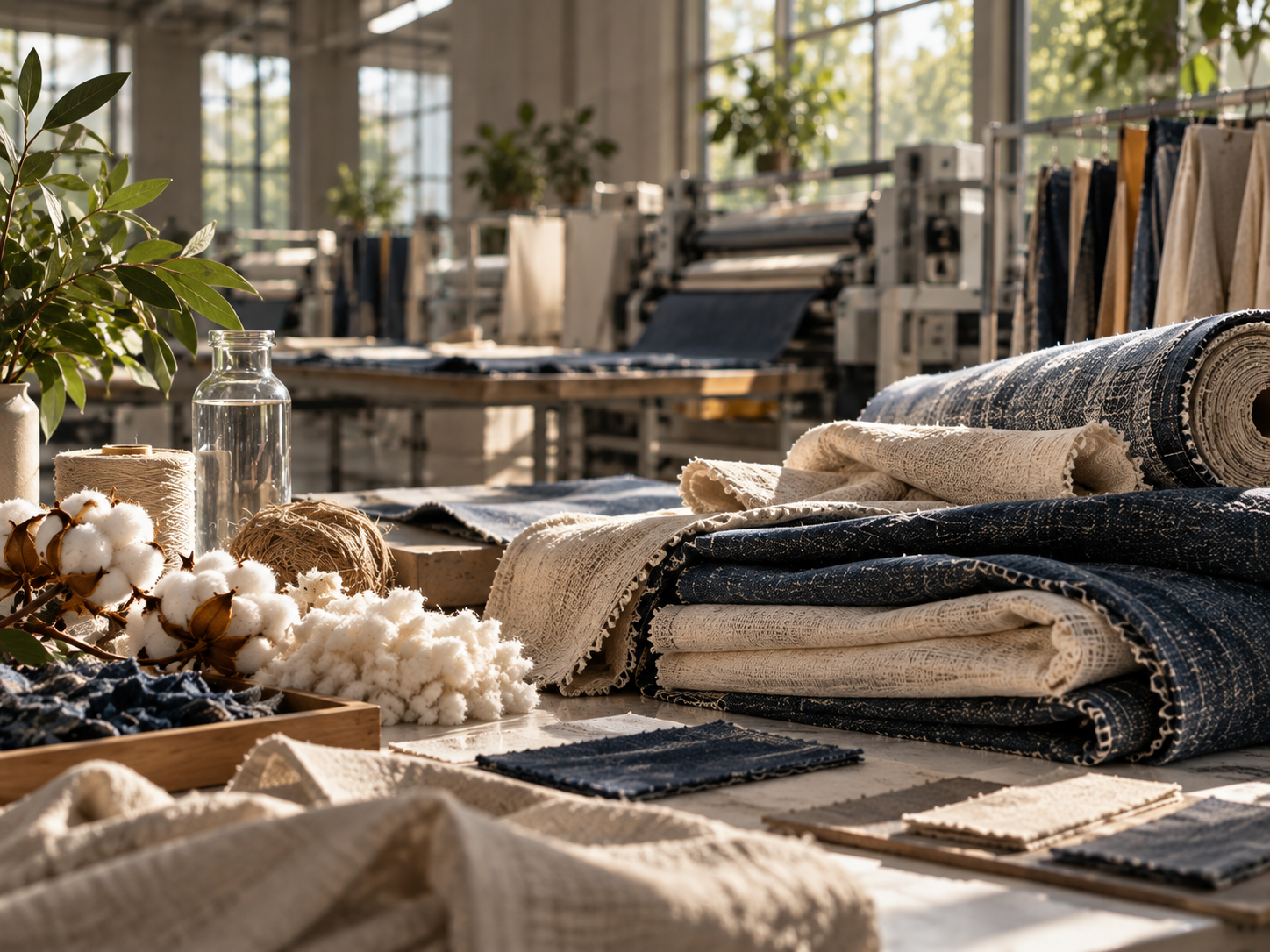 Textile materials and responsible resource use